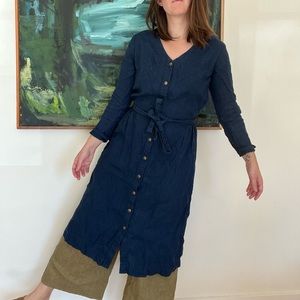 Not Perfect Linen midi dress